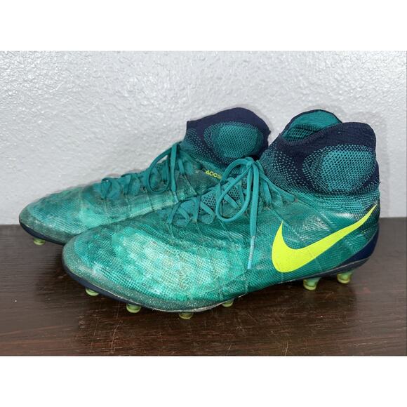 Nike Magista Obra II 2 FG Soccer Cleat ACC Blackish Green Blue 844594-375 sz 10 - Picture 1 of 11